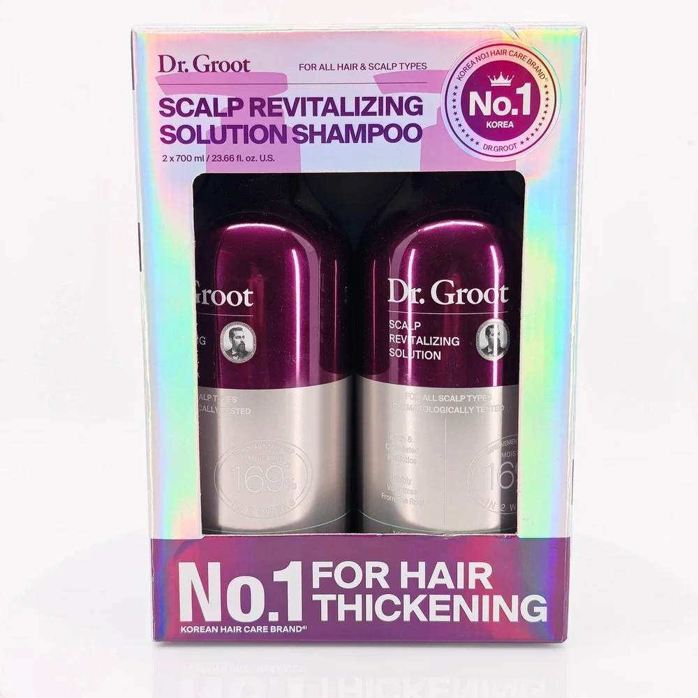 Dr. Groot Scalp Revitalizing Solution Shampoo Hair Thickening 2 Pack 23.66oz New